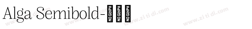 Alga Semibold字体转换